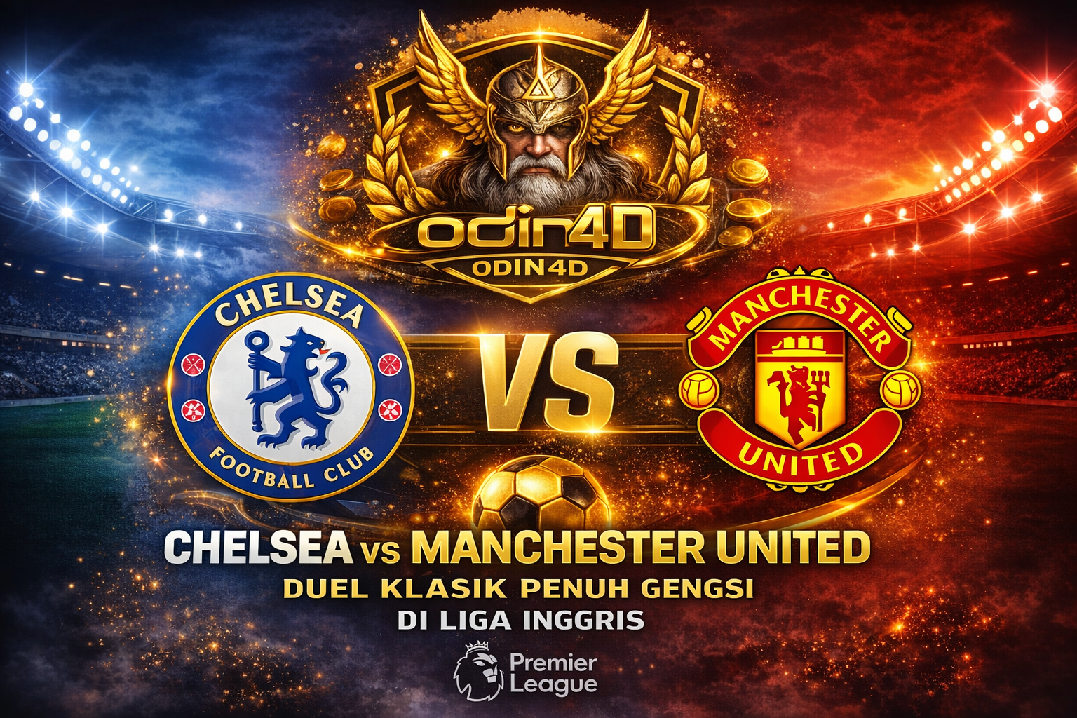 bola odin4d Chelsea vs Manchester United