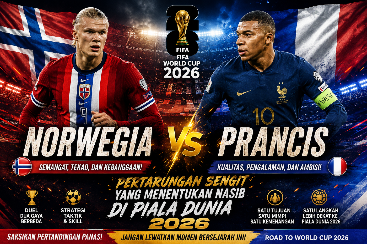 NORWEGIA vs PRANCIS: Analisis Lengkap Duel Sengit Dua Kekuatan Eropa