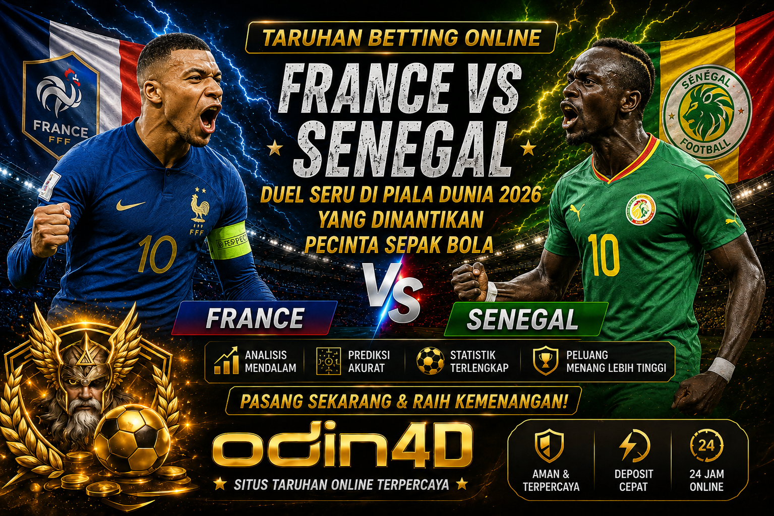 gambar France vs Senegal