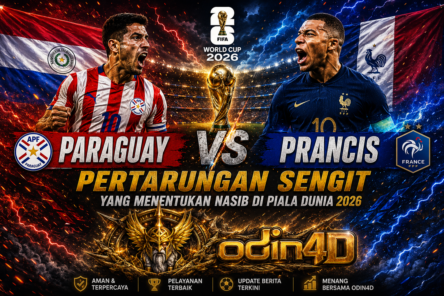 Paraguay vs Prancis: Duel Penentu yang Siap Mengguncang Piala Dunia 2026