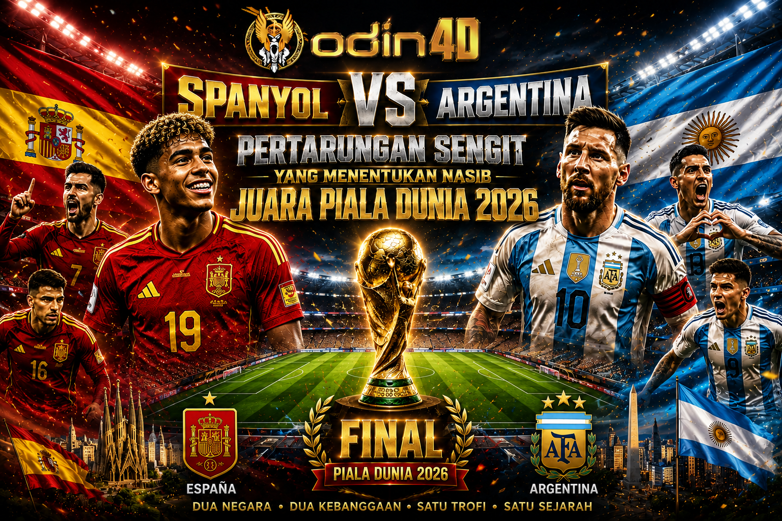 Final Spanyol vs Argentina: Prediksi Laga Penentuan Juara yang Penuh Gengsi
