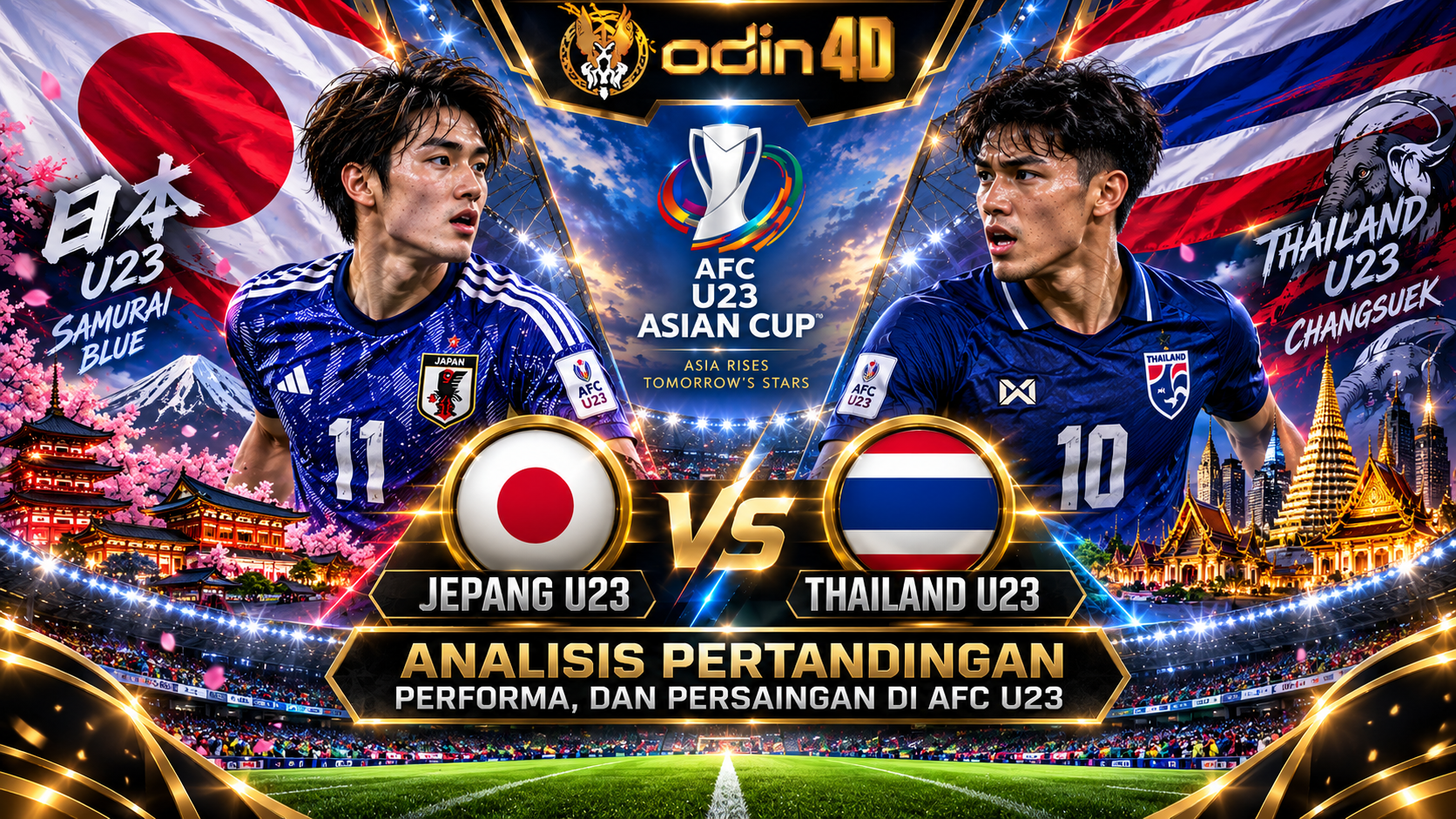 Jepang U23 vs Thailand U23: Duel Penentu Juara Grup A Asian Games 2026